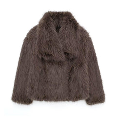 Women's Toka Fox Fur Imitation Jacket - Trendy Mix