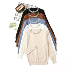 Beaded pullover women - Trendy Mix