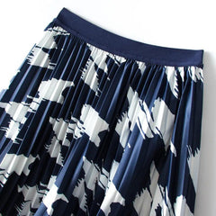 Women's Knitted Sweater & Pleated Skirt Set - Trendy Mix