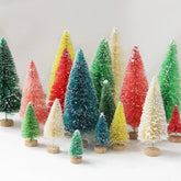 8PCS Mini Christmas Pine Trees for Home Decoration - Trendy Mix