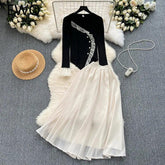 Casual Autumn 2-Piece Ruffle Set - Trendy Mix