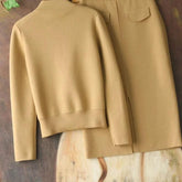 Office Lady Skirts Sets Solid Autumn Winter Two Piece Sets Womens Outfits Vintage Work Fashion - Trendy Mix