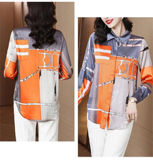 High Quality Blouses Spring Fall Shirt Women Luxurious Long Sleeve Tops Shirt - Trendy Mix