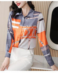 High Quality Blouses Spring Fall Shirt Women Luxurious Long Sleeve Tops Shirt - Trendy Mix