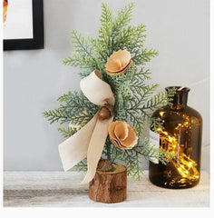 25CM Mini Christmas Tree Desktop Decoration - Trendy Mix