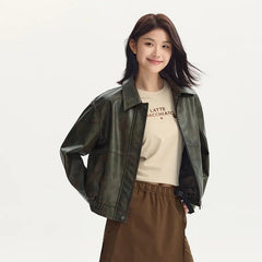 2024 PU Leather Jacket - Trendy Mix