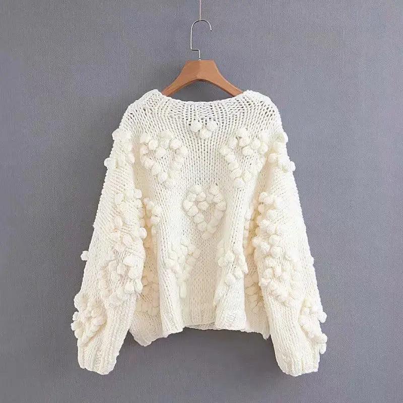 Oversized Knit Sweater - Trendy Mix