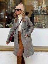 Chic Plaid Sophistication Coat - Trendy Mix