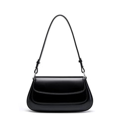 Elegant French-Style Leather Shoulder Bag - Trendy Mix