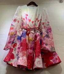Famous Fashion Designer Vintage Bloom Mini Dress - Trendy Mix