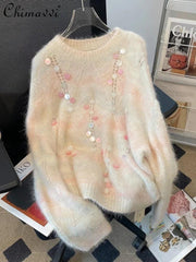 Elegant Sequin Sweater - Retro Winter Chic