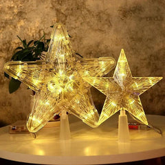 LED Star Christmas Tree Ornaments - Trendy Mix