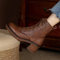 2024 Winter Genuine Leather Boots - Trendy Mix