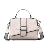 Vintage-Inspired Soft Leather Shoulder Bag - Trendy Mix