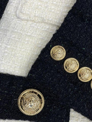 Premium Wool Blazer & Micro-Pants Suit Set - Trendy Mix