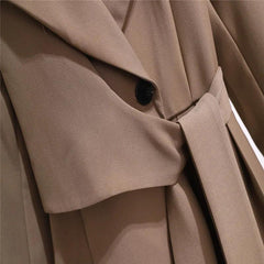 Women Autumn Elegant Blazer Dress Femme 2024 High Quality Office Vintage Designer Lace Up Slim Pleated Party Dress Vestidos - Trendy Mix