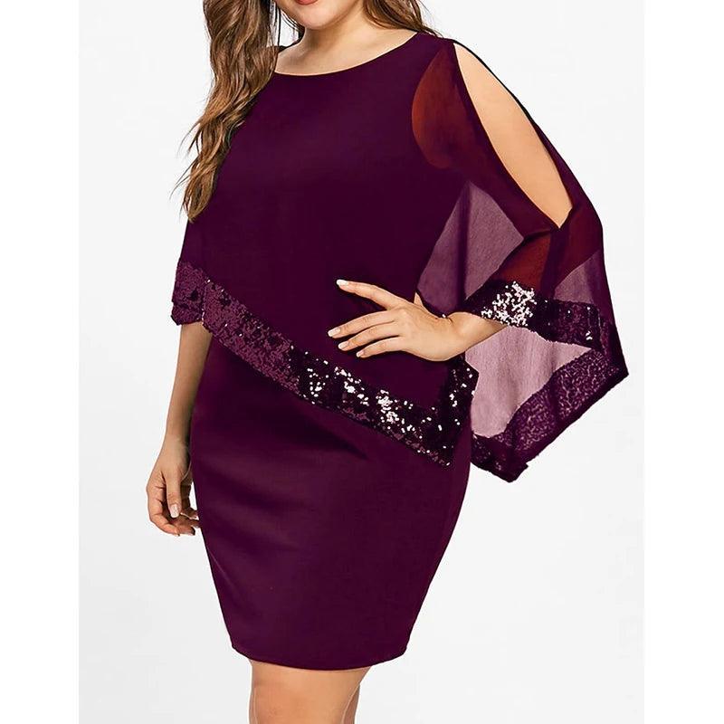 Sparkle & Sleek Off-Shoulder Mini Dress - Trendy Mix