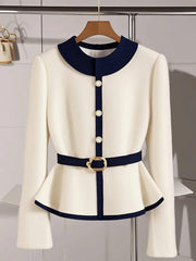 Western-Style Patchwork Knitted Sweater - Trendy Mix