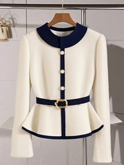 Western-Style Patchwork Knitted Sweater - Trendy Mix