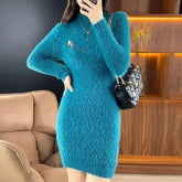 Luxe Knit Mini Dress - Trendy Mix