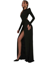 Elegant Black Slim 2 Piece Sets - Trendy Mix