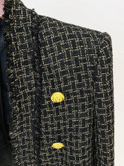 2024 Golden Weave Prestige Tweed Jacket - 2024 Designer Edition - Trendy Mix