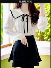 Charming Pink Bow-Tie Blouse - Trendy Mix