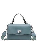 Luxury Leather Top-Handle Handbag - Trendy Mix