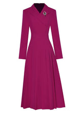 Fashion Designer Long Sleeve Pleated Dress - Trendy Mix
