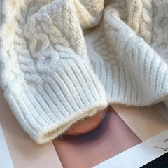 Vintage Knitted Cardigan with Bow for Women - Trendy Mix