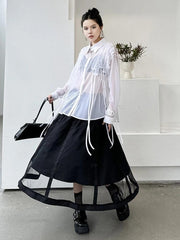 2024 Summer Japanese A-Line Mesh Trendy Beachwear - Trendy Mix