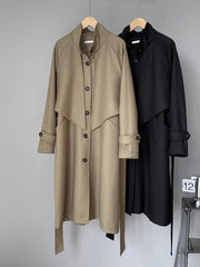 Irregular Trench Coat for Women 2024