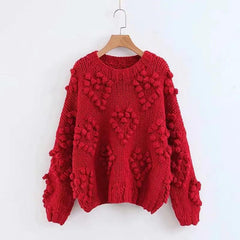 Oversized Knit Sweater - Trendy Mix