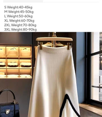 White Apricot Spliced A-Line Skirt - Trendy Mix