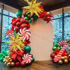 Christmas Santa Balloons & Garland Decor - Trendy Mix