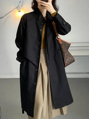 Irregular Trench Coat for Women 2024