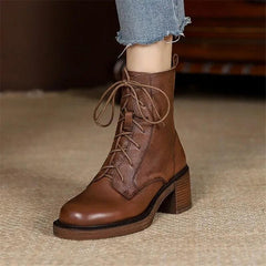 2024 Winter Genuine Leather Boots - Trendy Mix