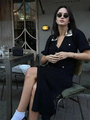 Cinched Waist Bubble Sleeve Beach Maxi Dress - Trendy Mix