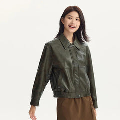 2024 PU Leather Jacket - Trendy Mix