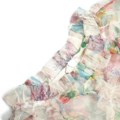 Lantern Sleeve Floral-Print Summer Dress - Trendy Mix