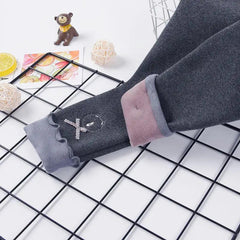 All-in-one Fleece Leggings - Trendy Mix