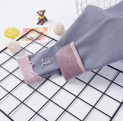 All-in-one Fleece Leggings - Trendy Mix