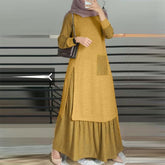 Chic Golden Rose Solid Colour outfit - Trendy Mix