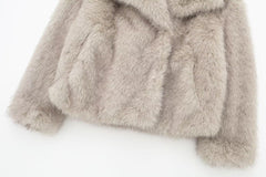 Women's Toka Fox Fur Imitation Jacket - Trendy Mix