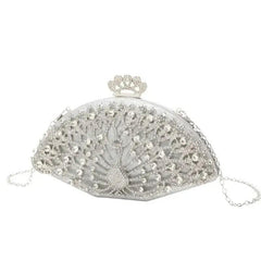 Chic Eco-Friendly Shell-Shaped Evening Clutch for Women - Trendy Mix