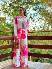 Floral Elegance Two-piece Set - Trendy Mix