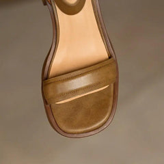 Chic French-Inspired Chunky Heel Platform Footwear - Trendy Mix