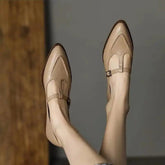 New French Retro Pointed Pumps Women - Trendy Mix