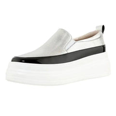 Rhinestone Comfort Leather With Sponge Cake Bottom - Trendy Mix