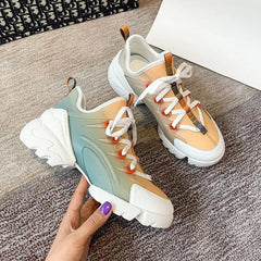 Chunky Sole Versatile Fashion Sneakers - Trendy Mix